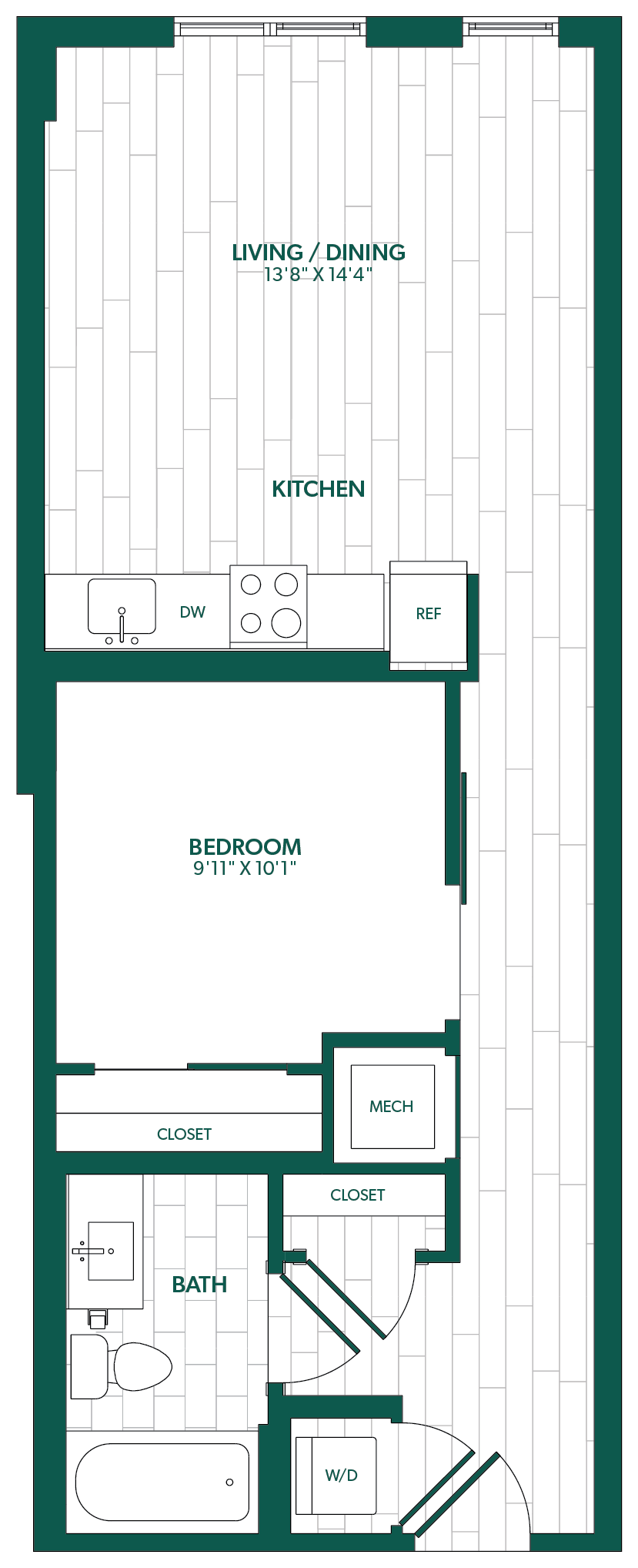 Floor Plan Image of Apartment Apt 0419